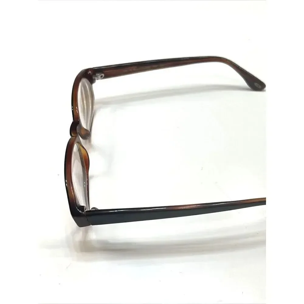 Ralph Lauren WS8 592 Black/Brown Oval Eyeglasses Frame Italy 50-16-135 Full Rim